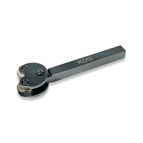 Wheel knurling tool with - wheel,
