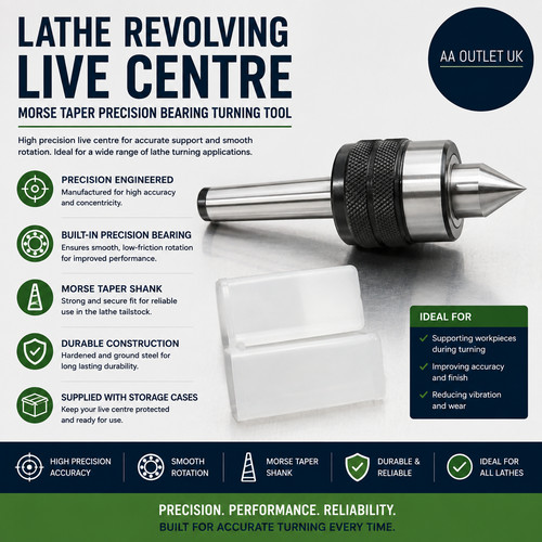 Lathe revolving live centre - revolving,