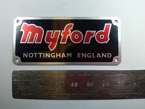 Myford name plate nottingham - name,